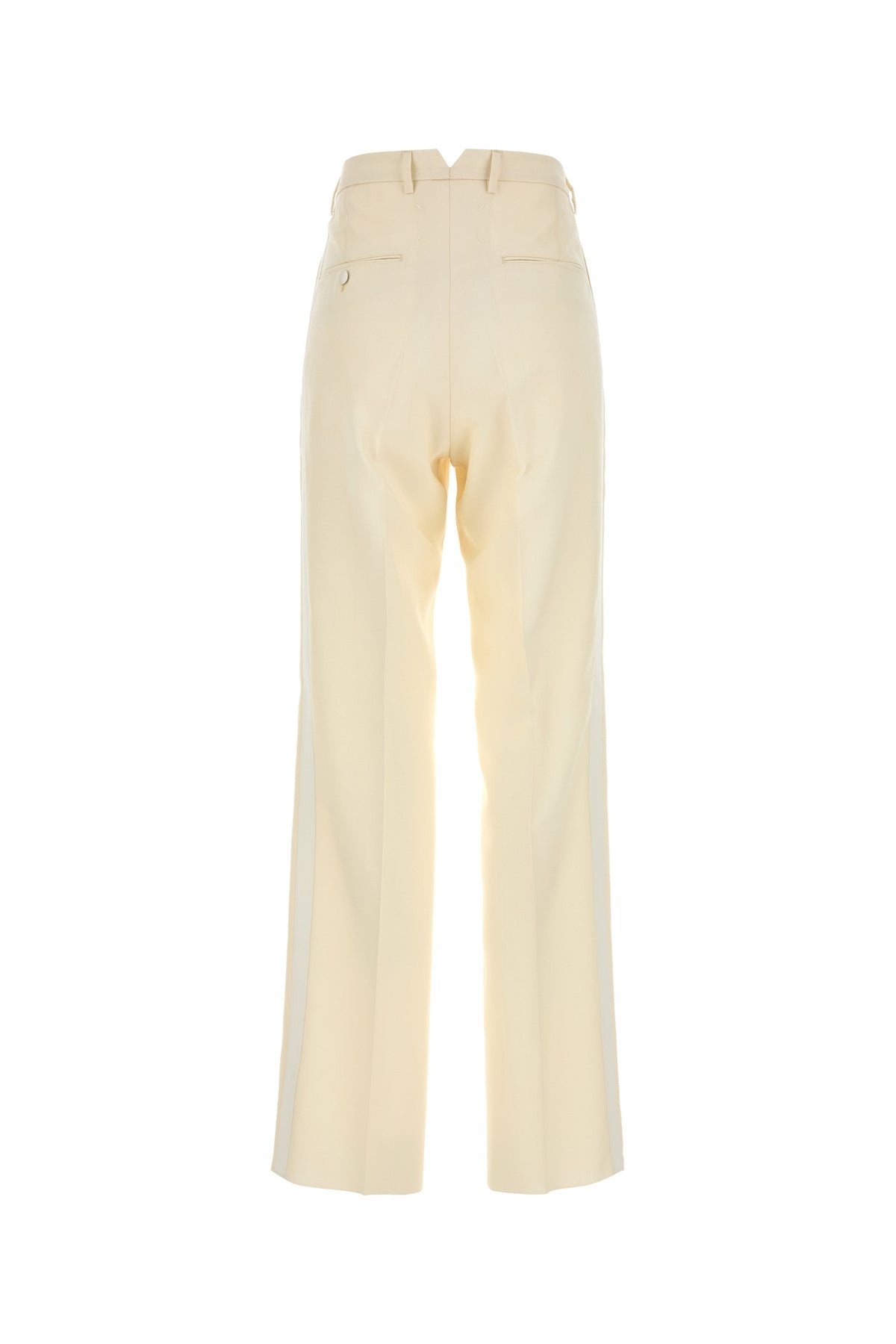 Cream mohair blend pant - 2