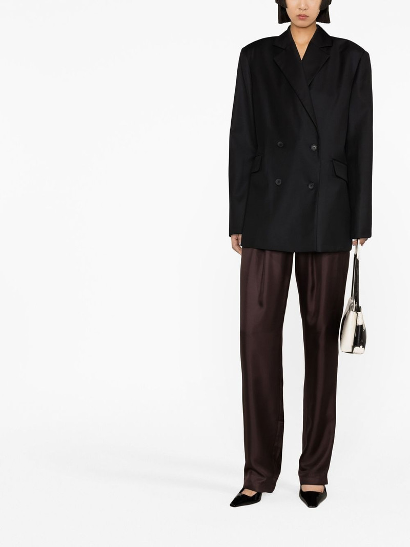 Loulou de Saison double-breasted wool blazer outlook