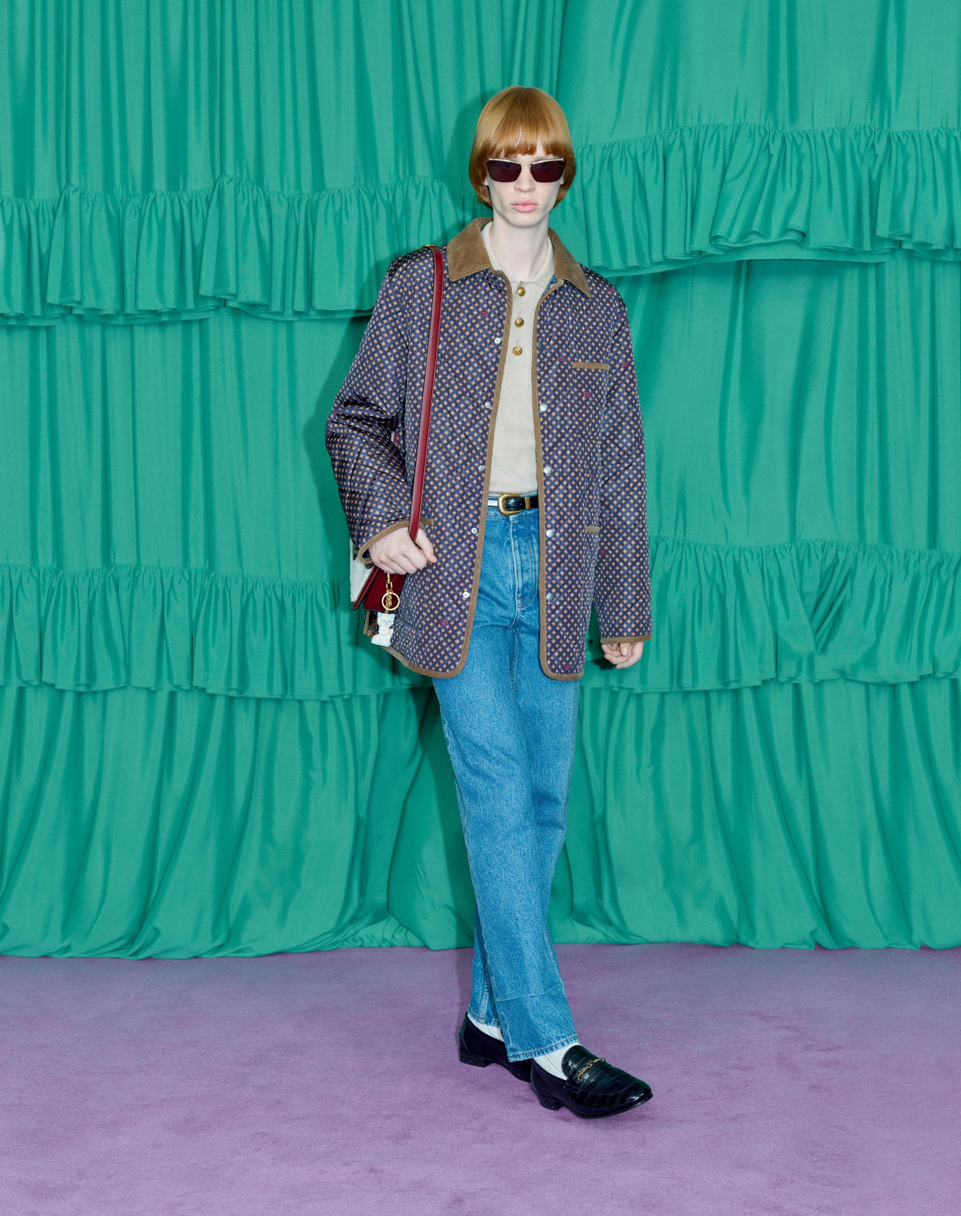QUILTED NYLON JACKET WITH OPTICOOL PRINT - 8