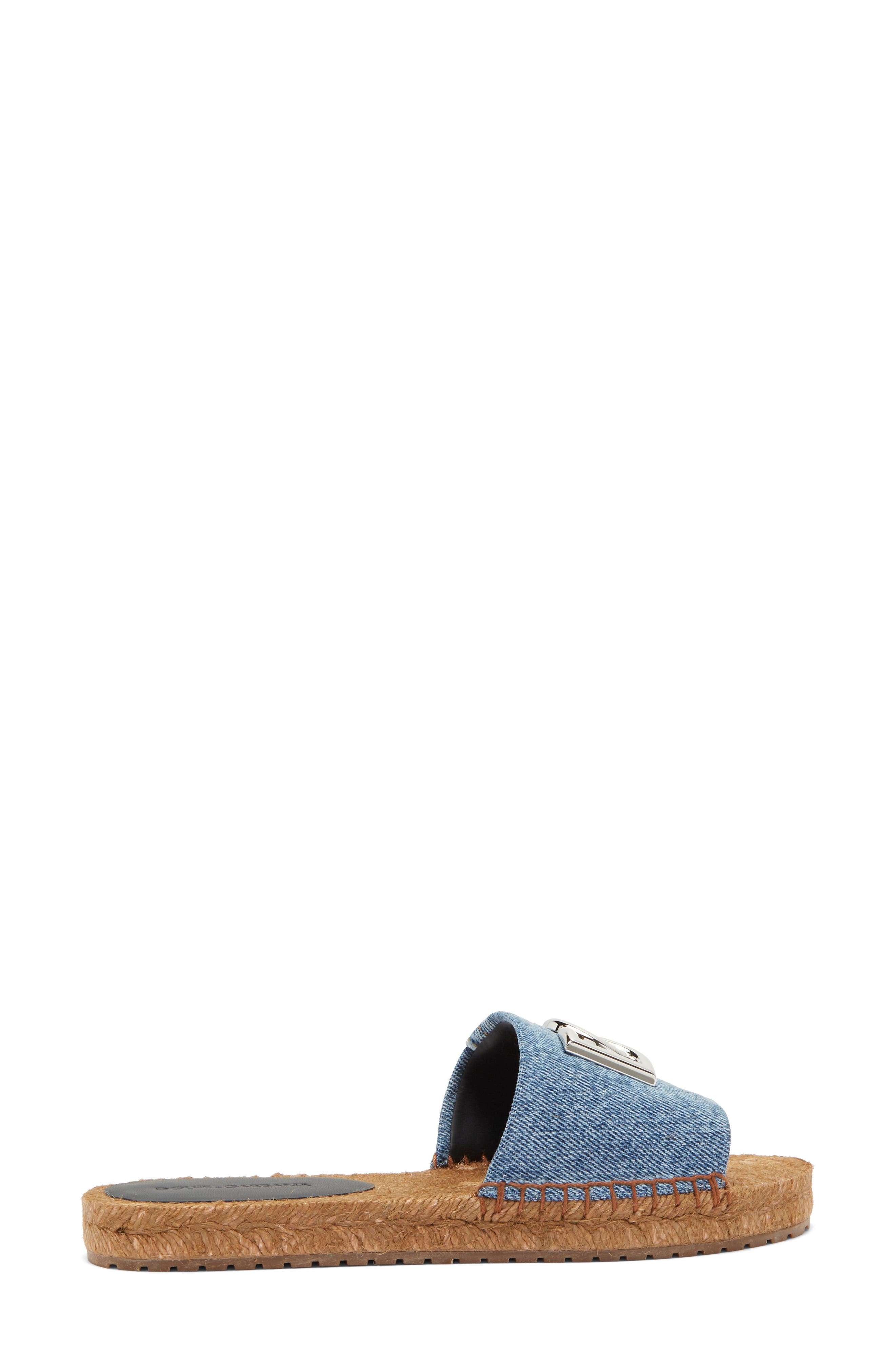 Denim Patchwork Slide Sandal - 3