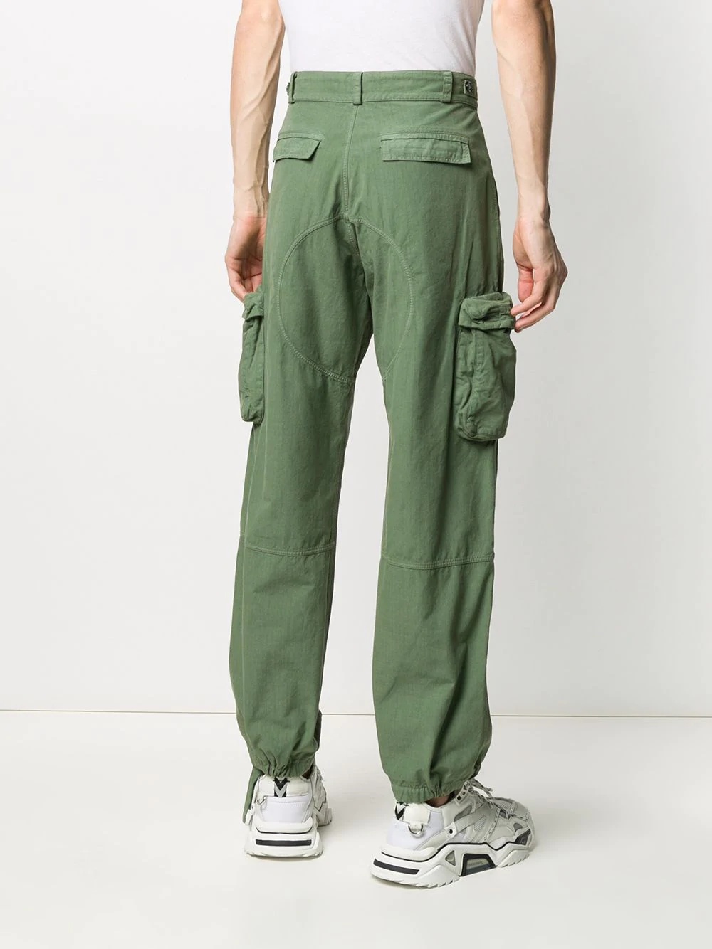 utility pocket straight trousers - 4