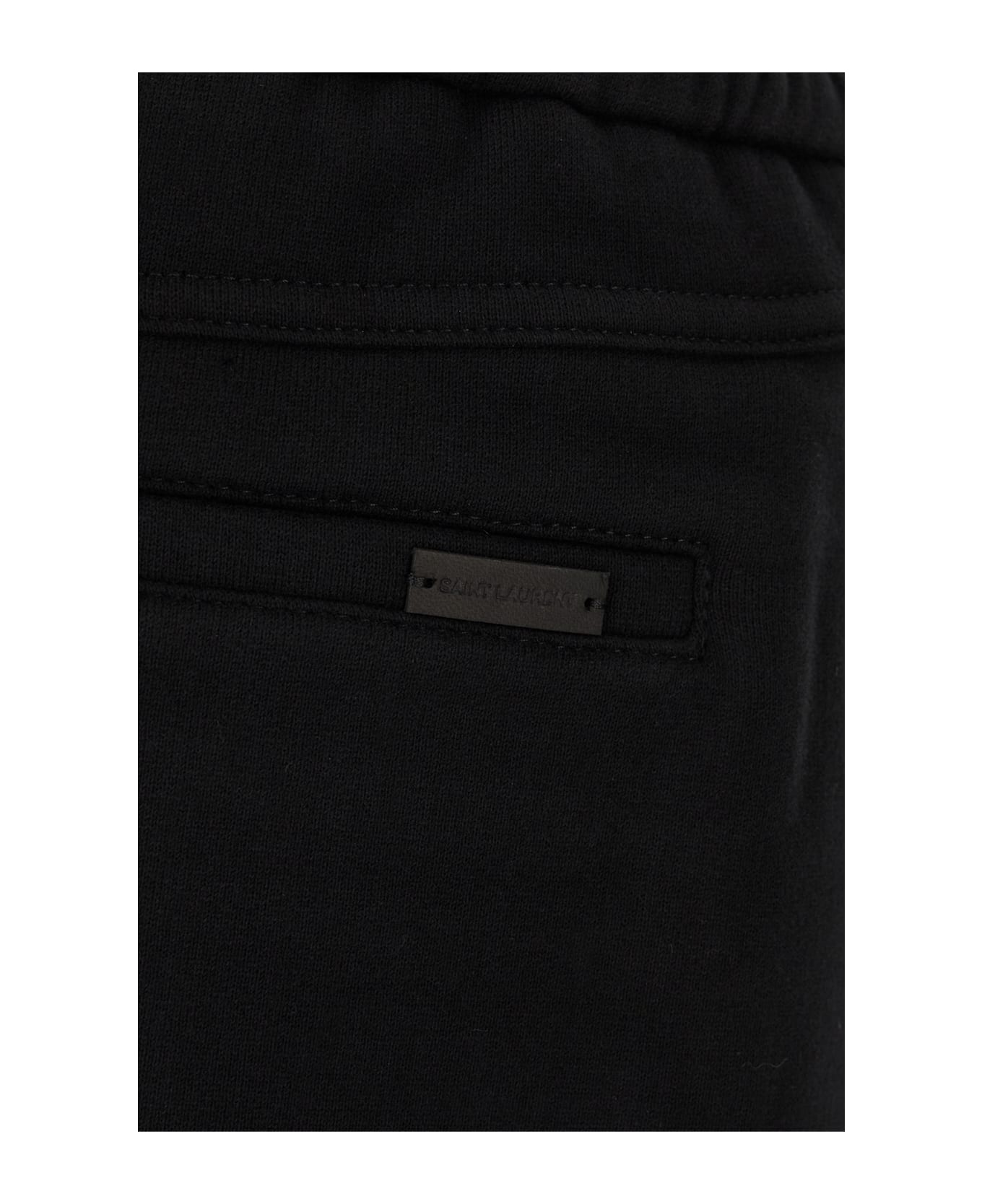 Black Cotton Bermuda Shorts - 3