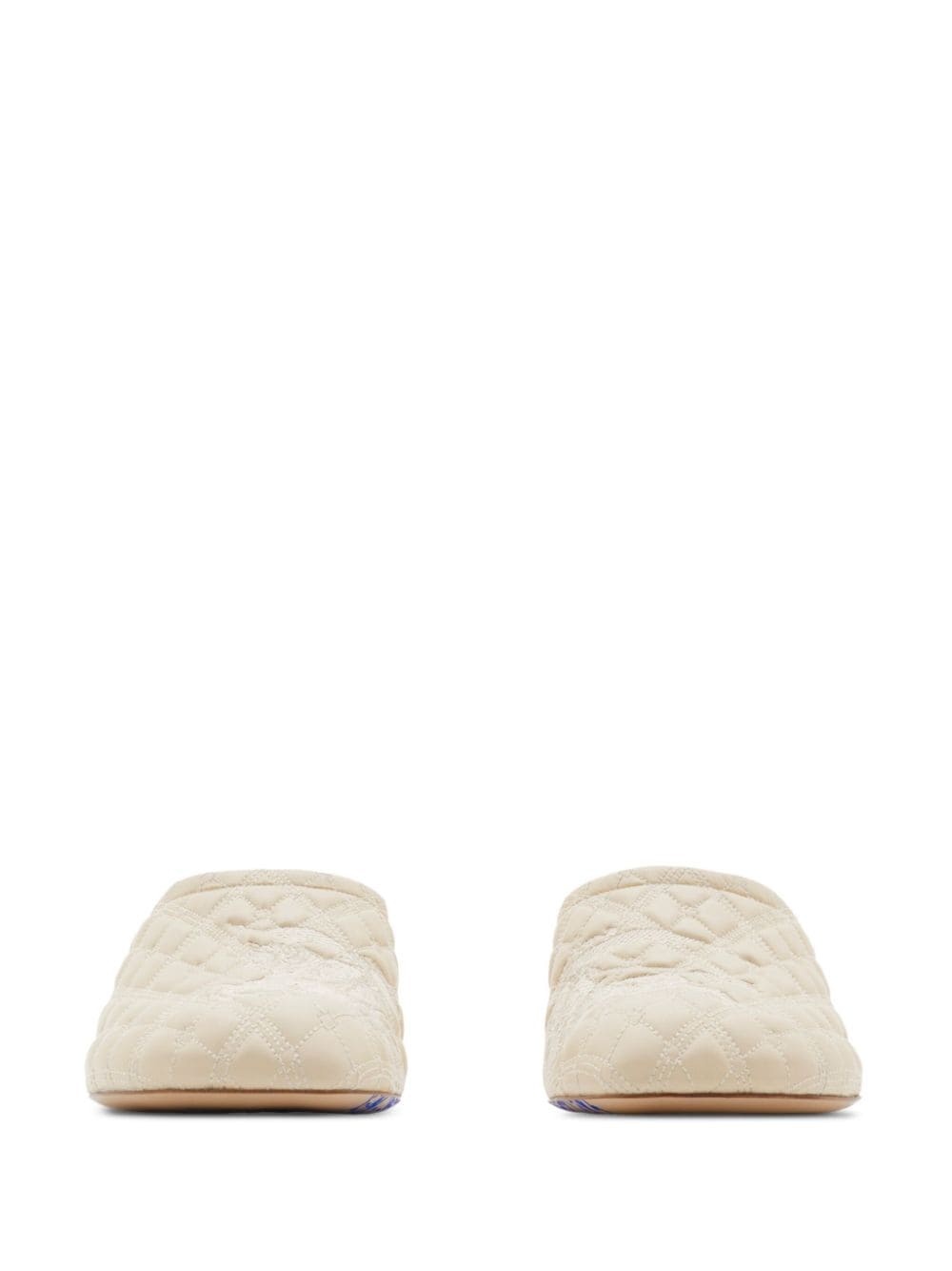 embroidered quilted mules - 3