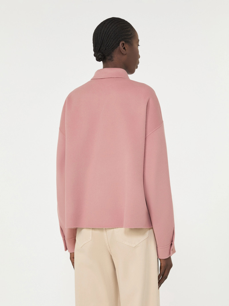 Double-faced wool-blend jacket - ANTIQUE ROSE 4