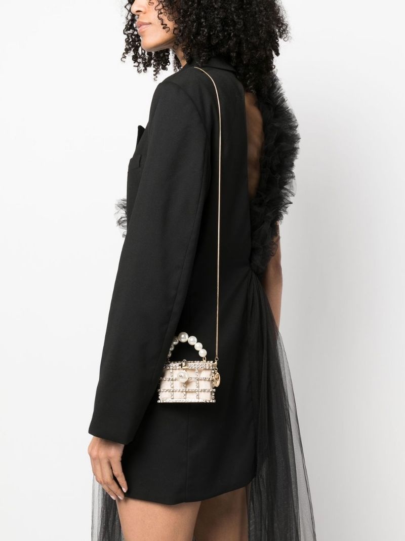 Rosantica crystal-embellished caged mini bag | farfetch