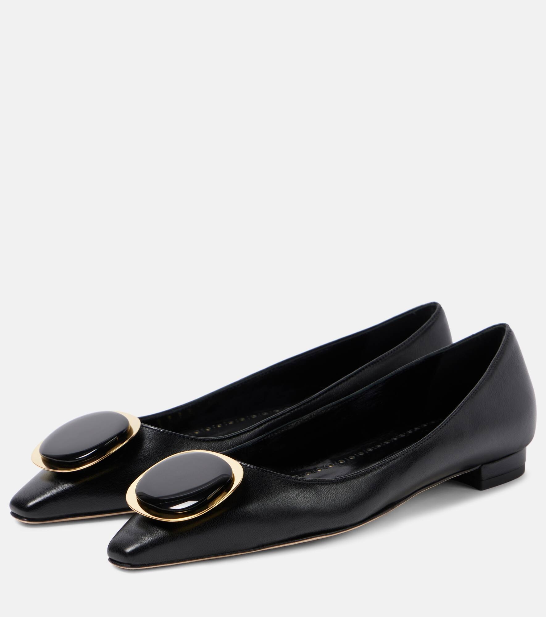 Chiaran leather ballet flats - 4