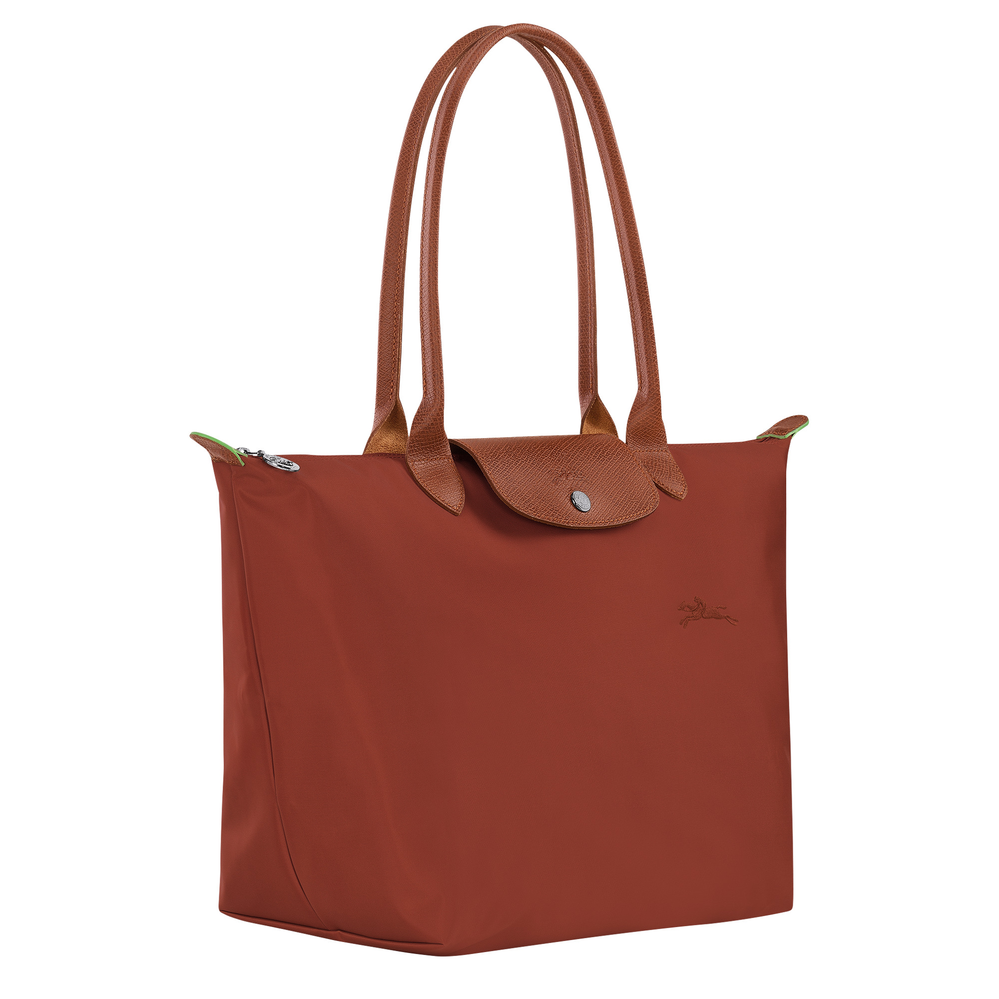 Le Pliage Green L Tote bag Chestnut - Recycled canvas - 3