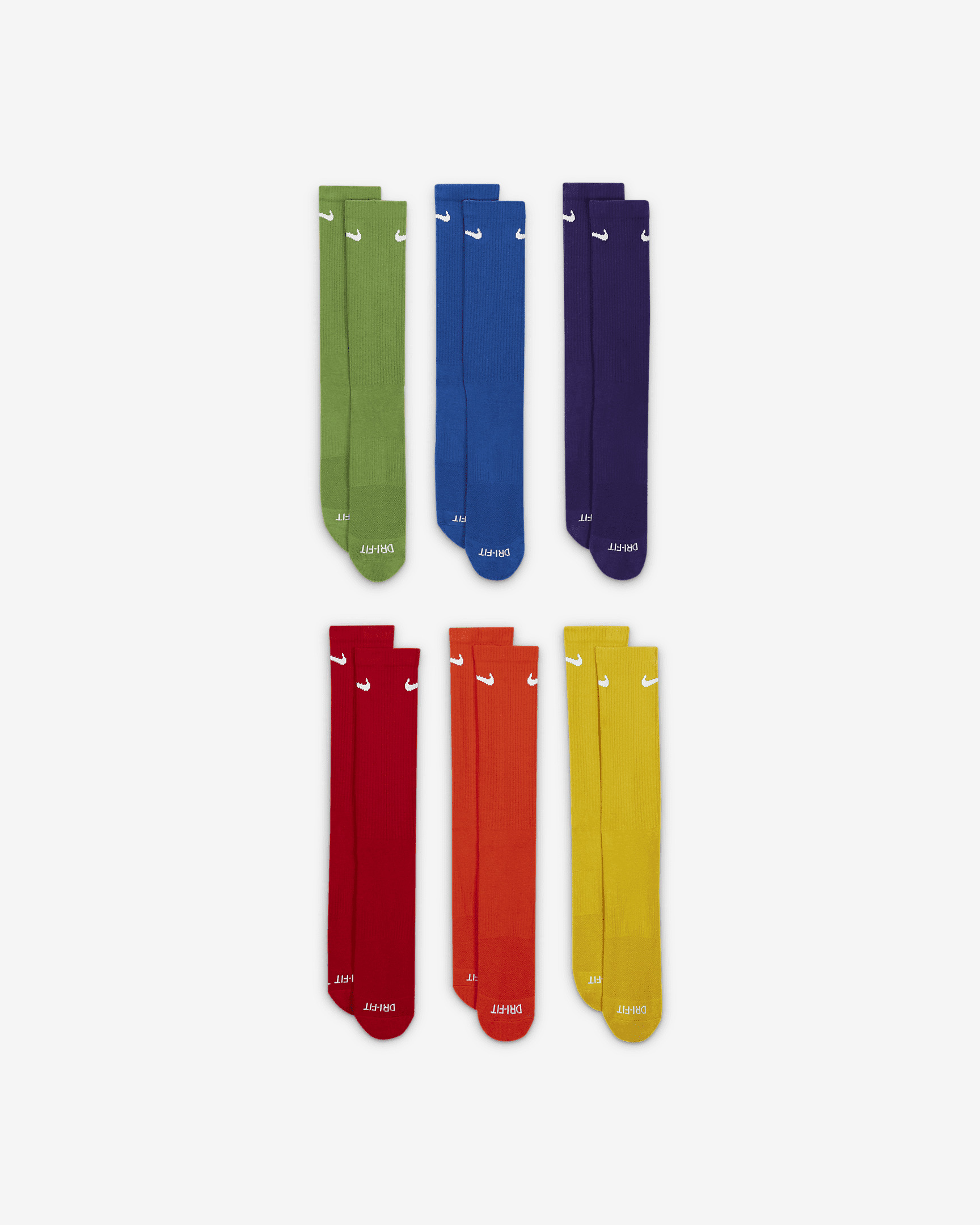 Nike Everyday Plus Cushioned Training Crew Socks (6 Pairs) - 2