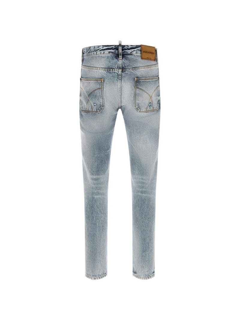 DSQUARED2 Teddy used-effect ripped jeans outlook