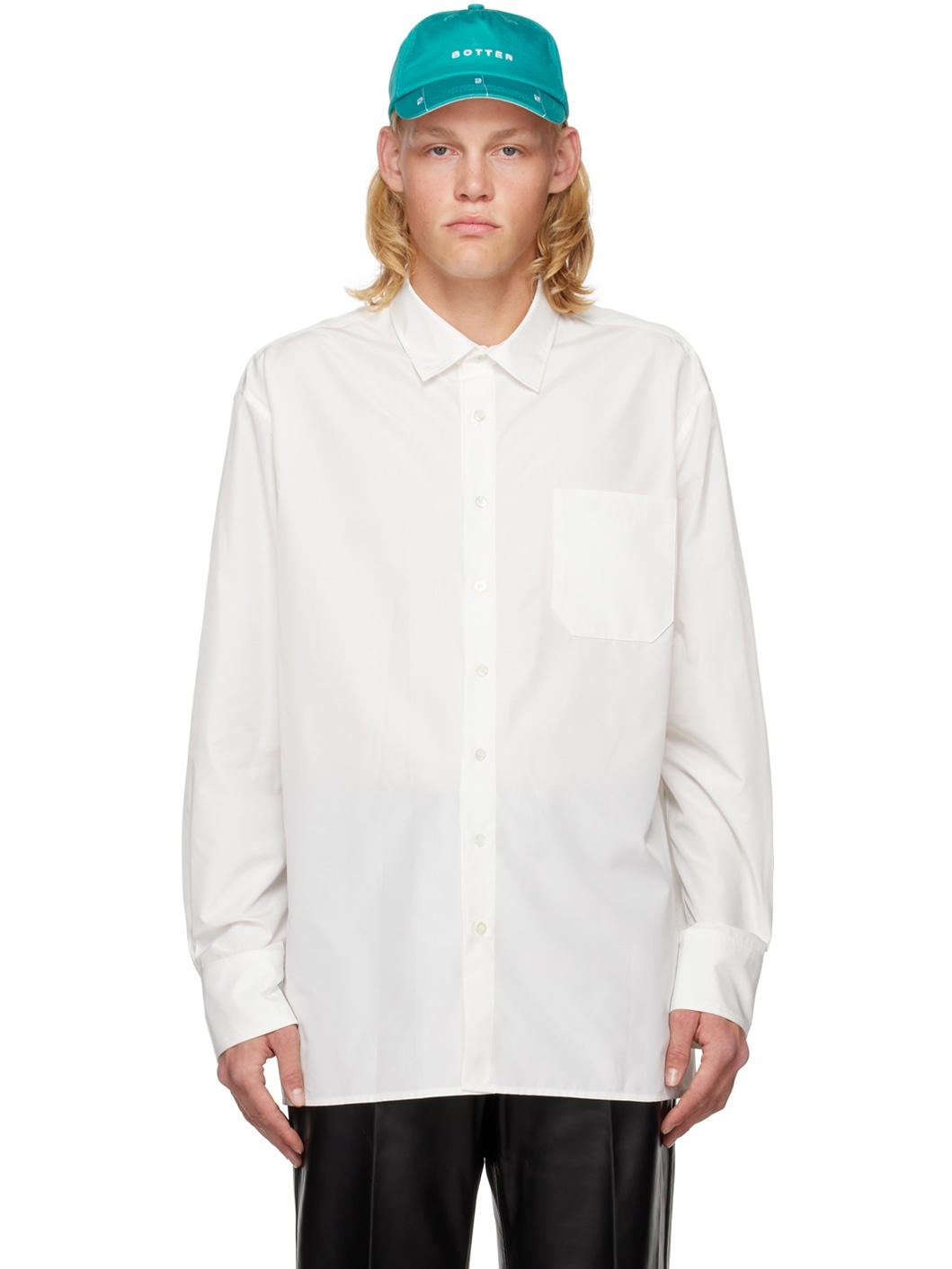 SSENSE Exclusive White Button Shirt - 1