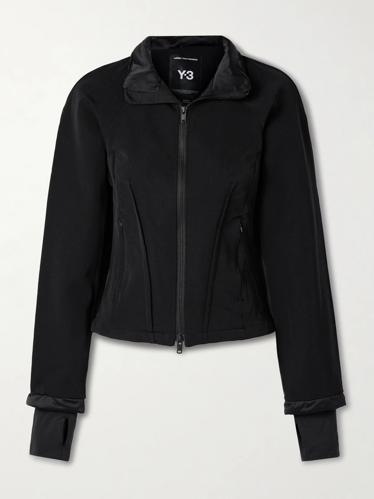 + Y-3 Satin-trimmed Twill Track Jacket - 1