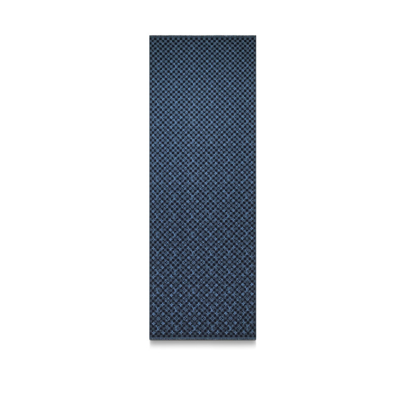 Damier Gradient Winter Stole 3