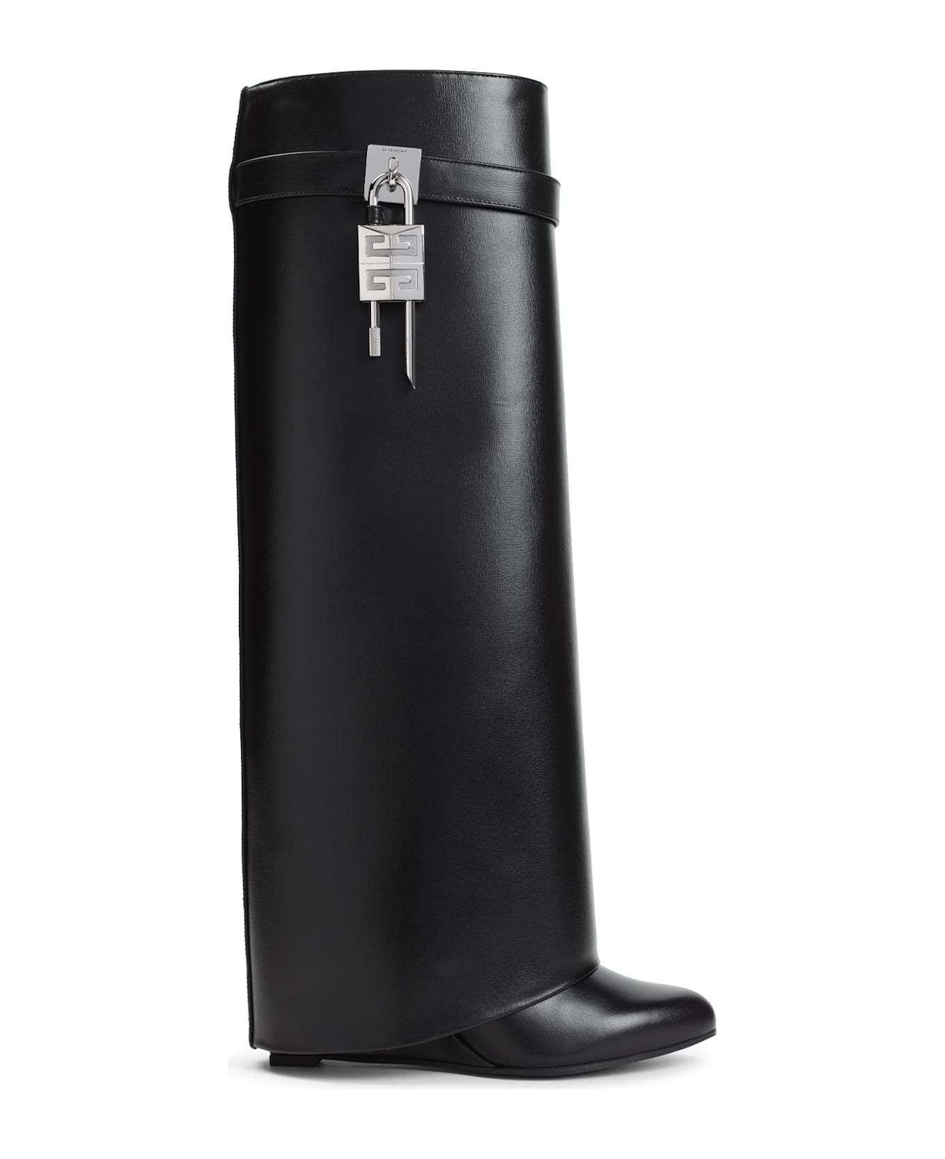 Shark Lock Leather Boots - 2