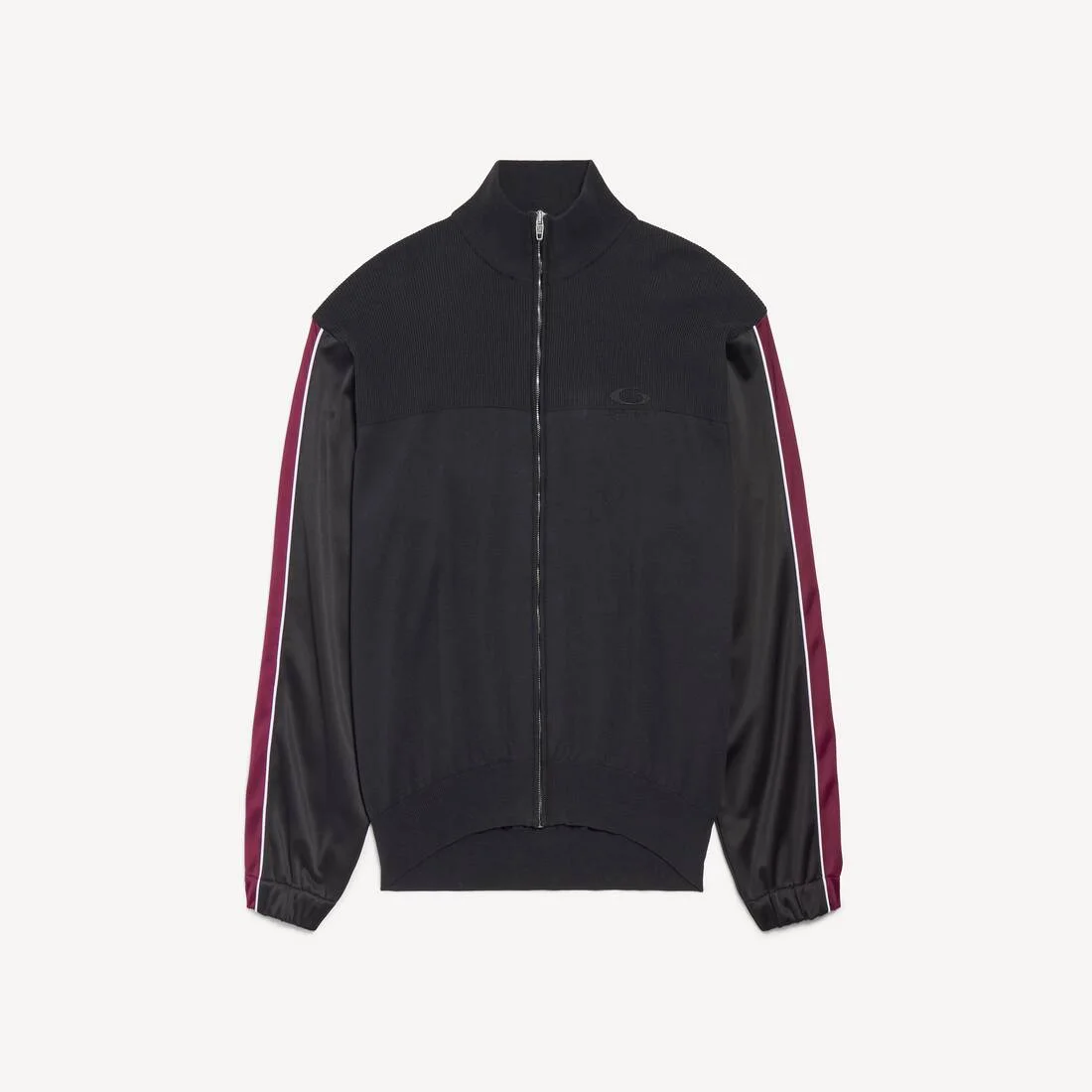 Men's Hybrid Zip-up Sweater in Dark Grey - 1