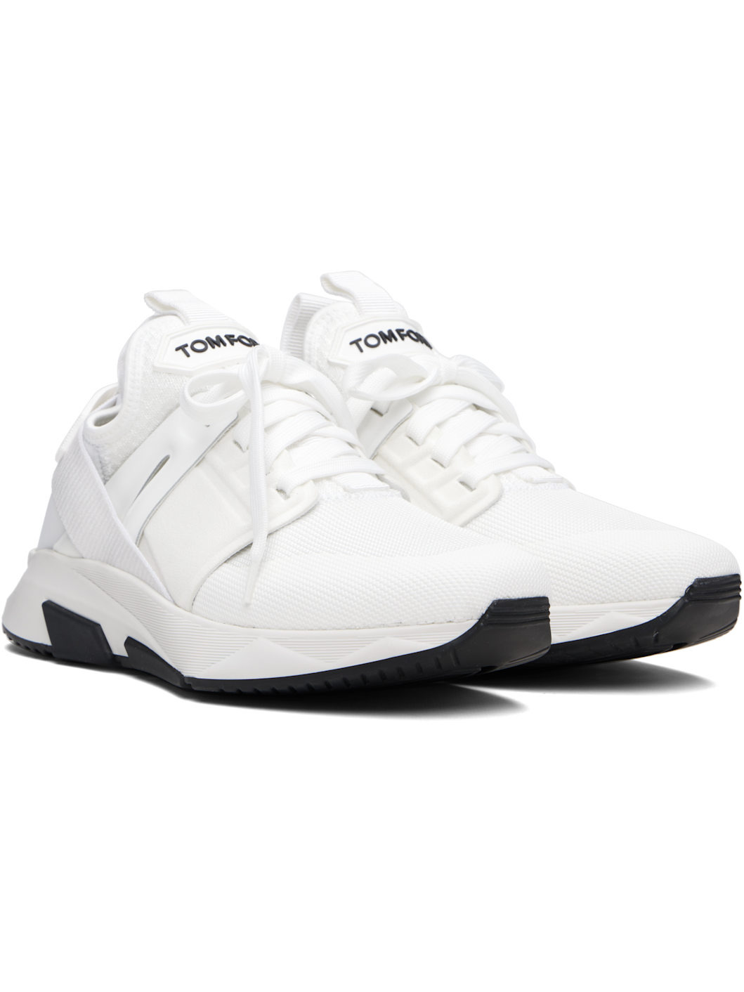 White Neoprene Suede Jago Sneakers - 4