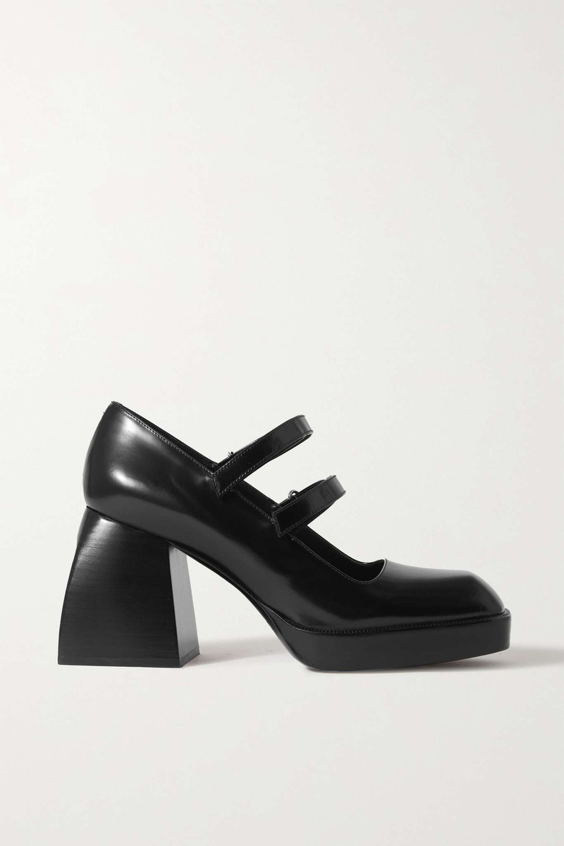 Bulla Babies patent-leather platform Mary Jane pumps - 1