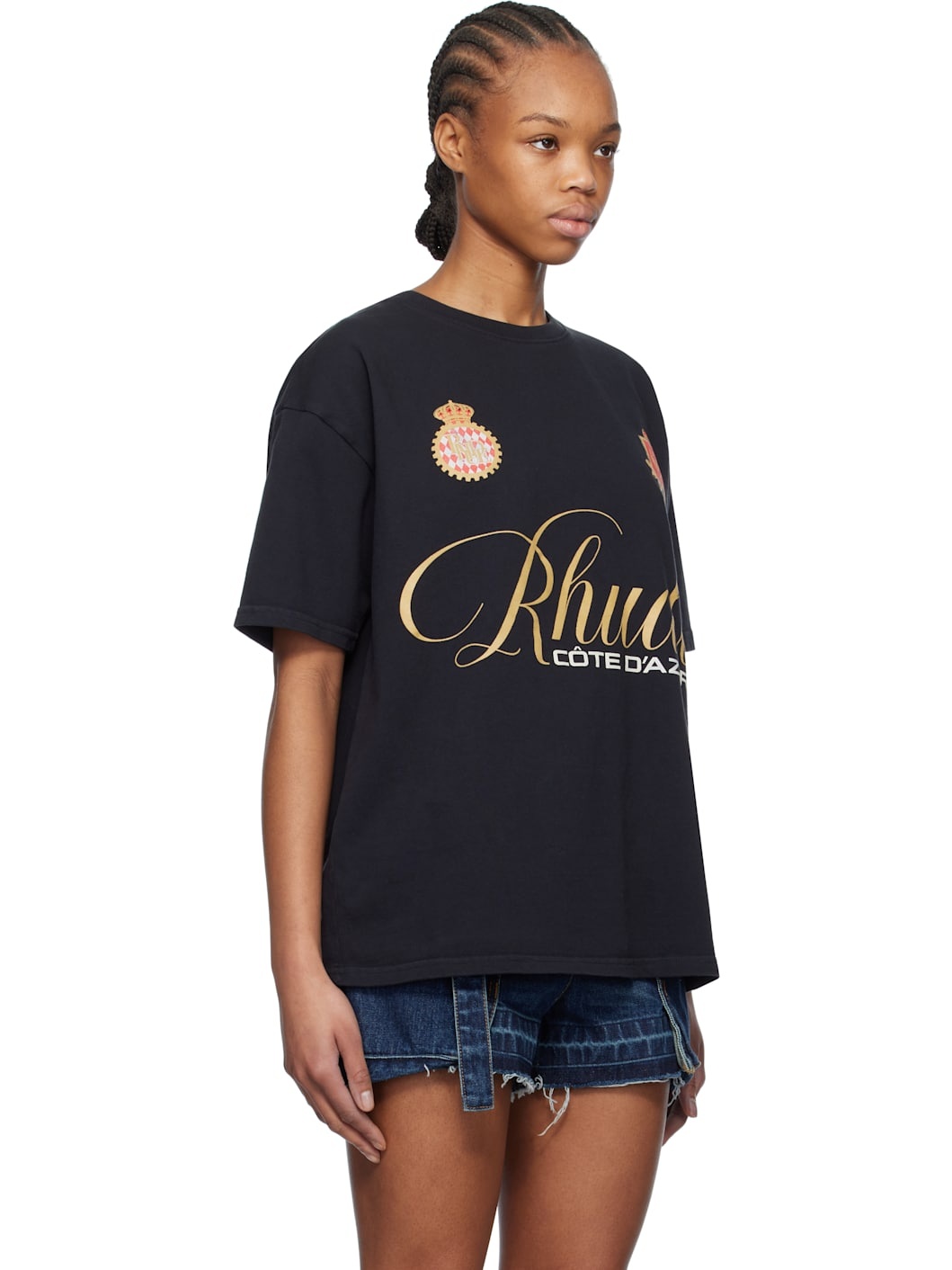 Black '' Script Crest T-shirt - 2