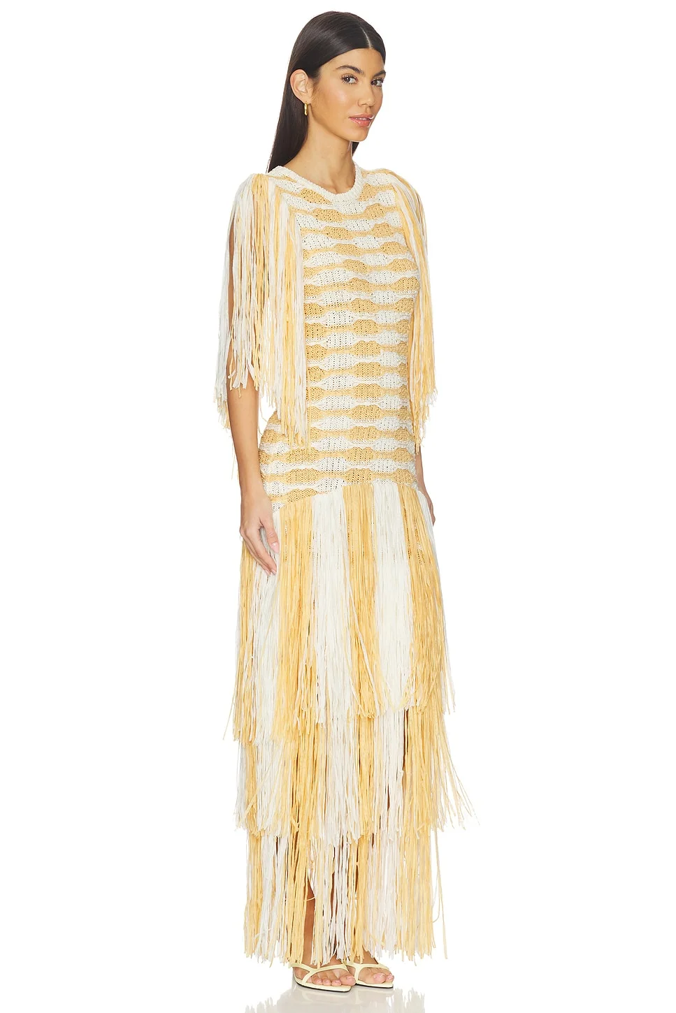 Silvia Fringe Knit Dress - 1