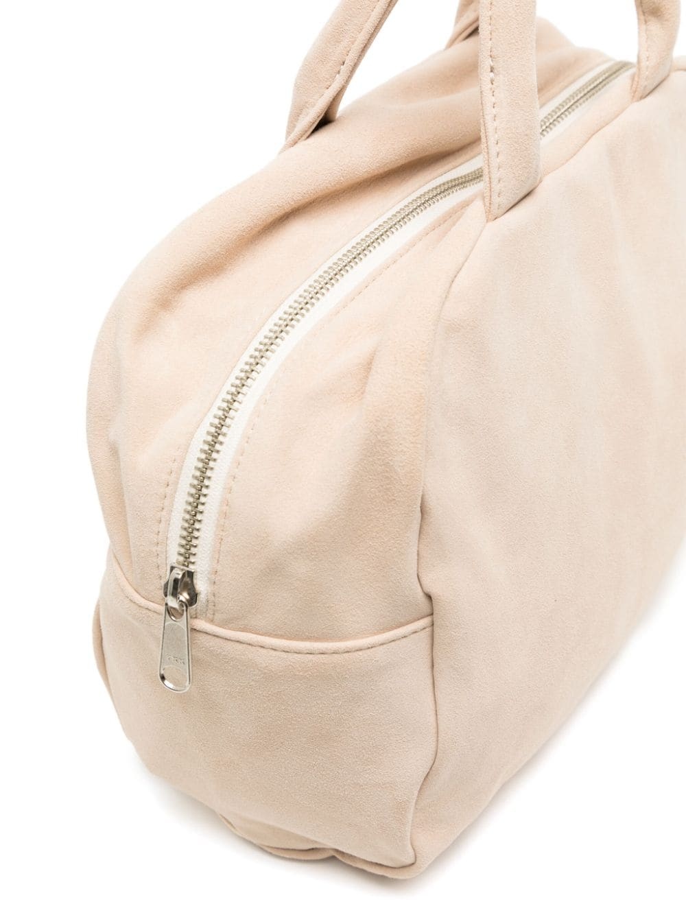 zipped suede mini bag - 4