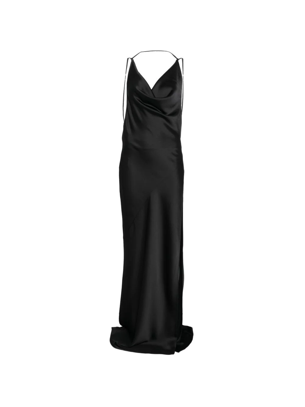 Vera draped cowl-neck maxi dress - 1