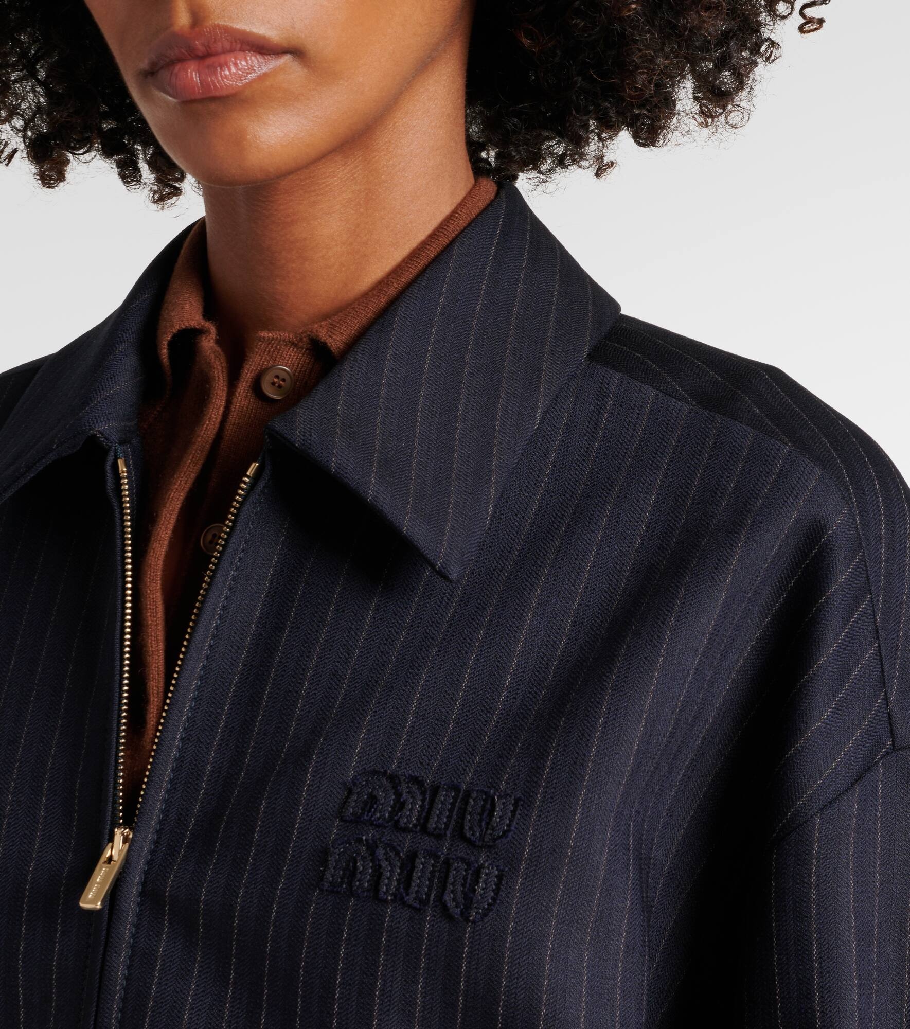 Logo wool jacket - 4