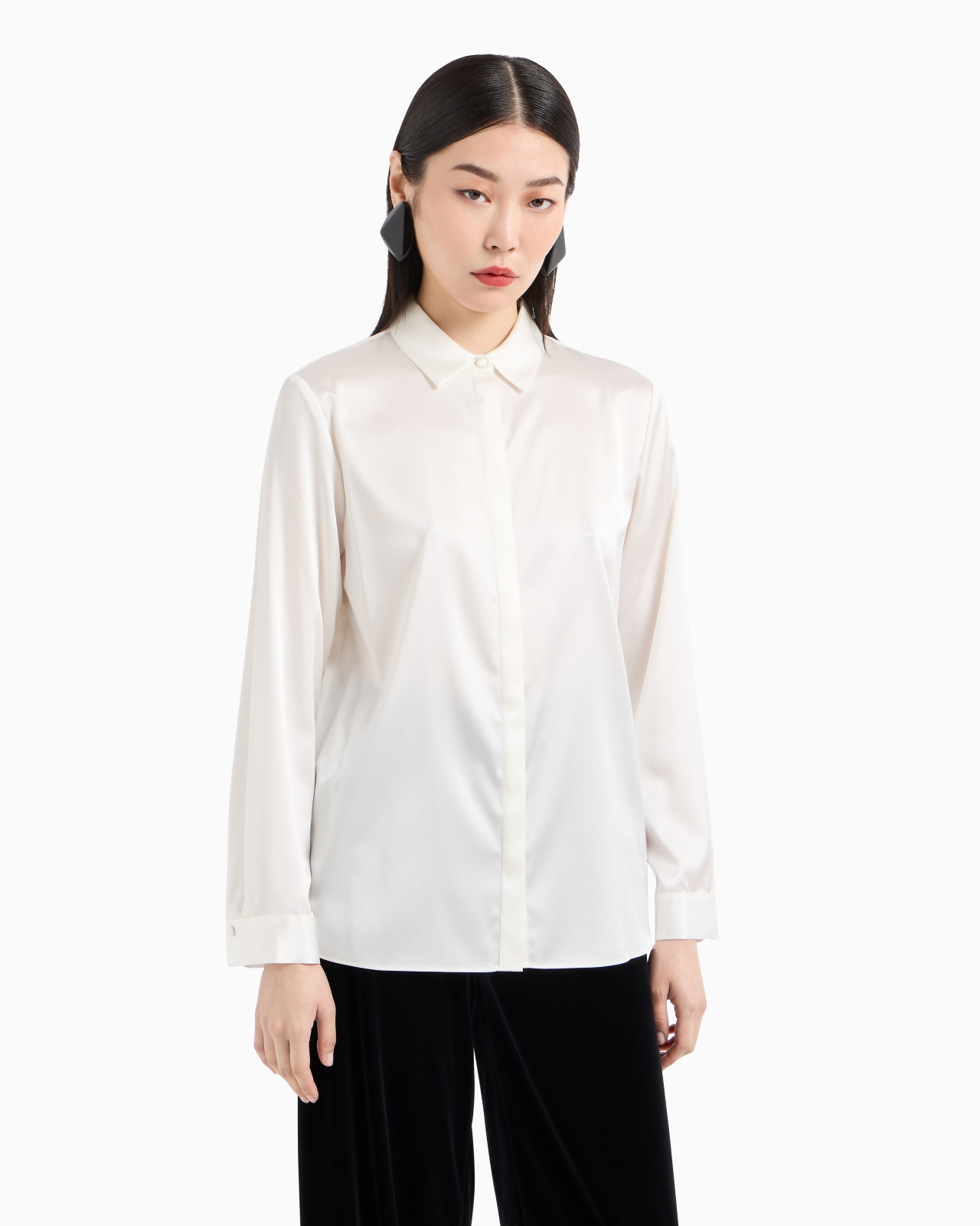 Silk satin shirt - 4