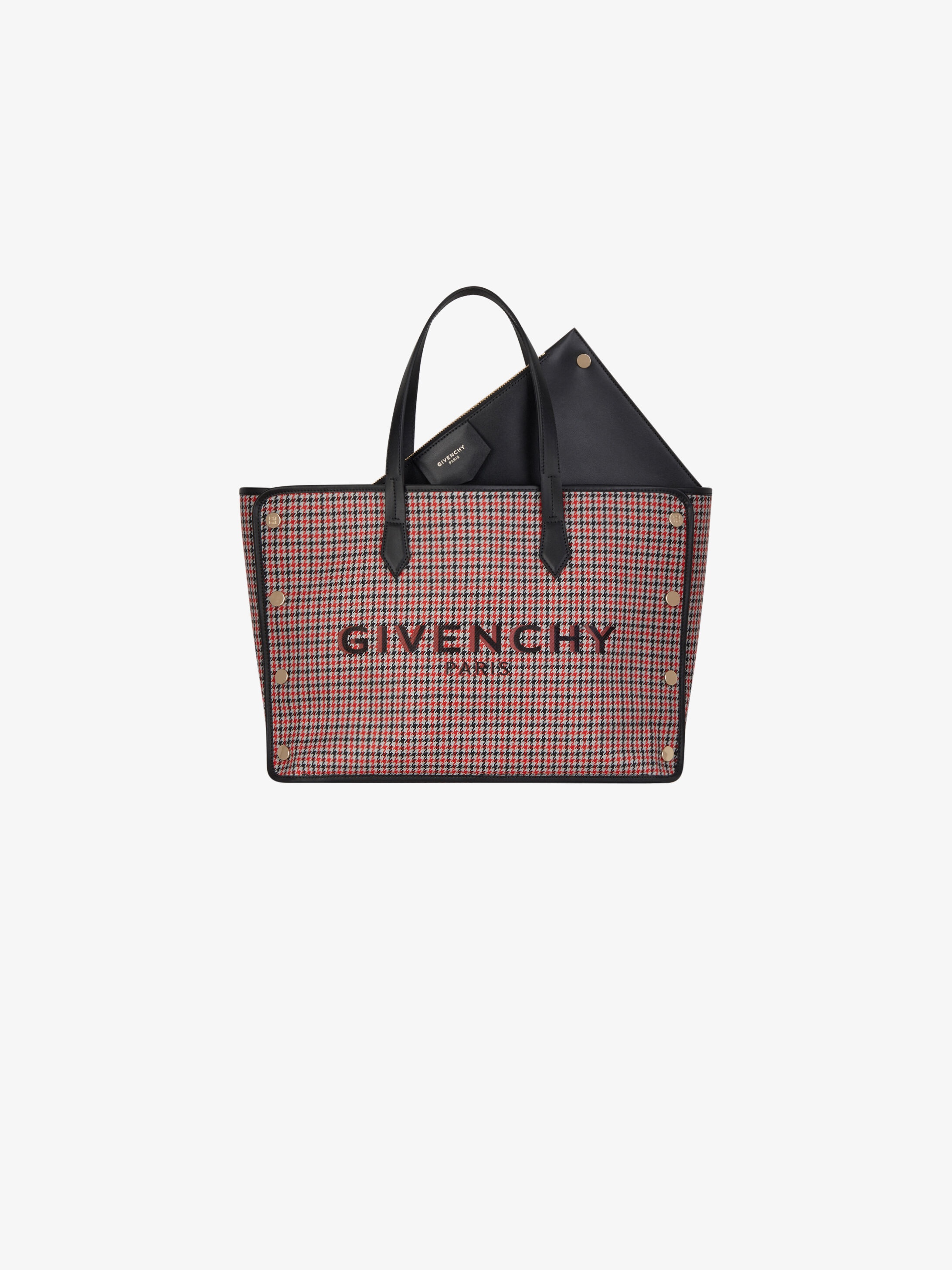 Medium Bond shopper in houndstooth wool - 7