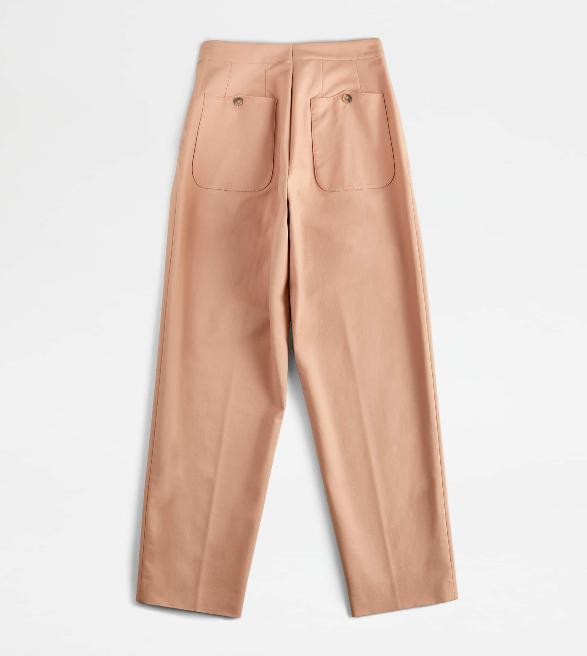 PANTS IN STRETCH COTTON - BEIGE - 5