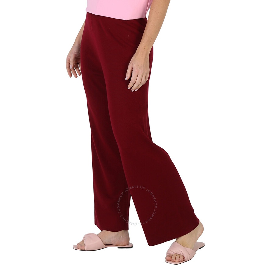 Kenzo Ladies Bordeaux Tiger Tail K Flared Trousers - 4