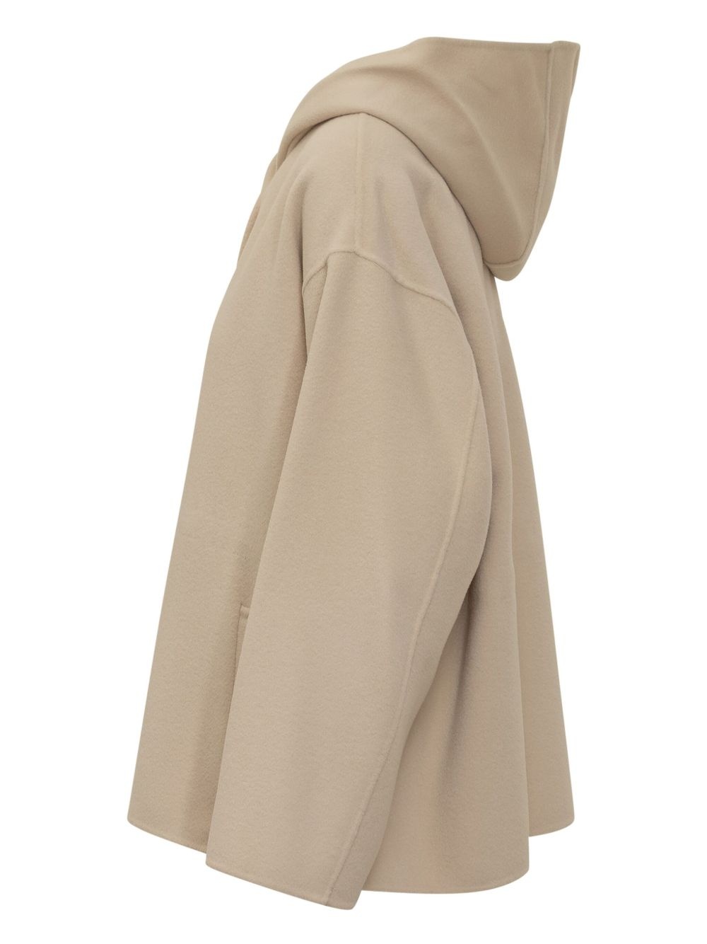 hooded wool coat - 3