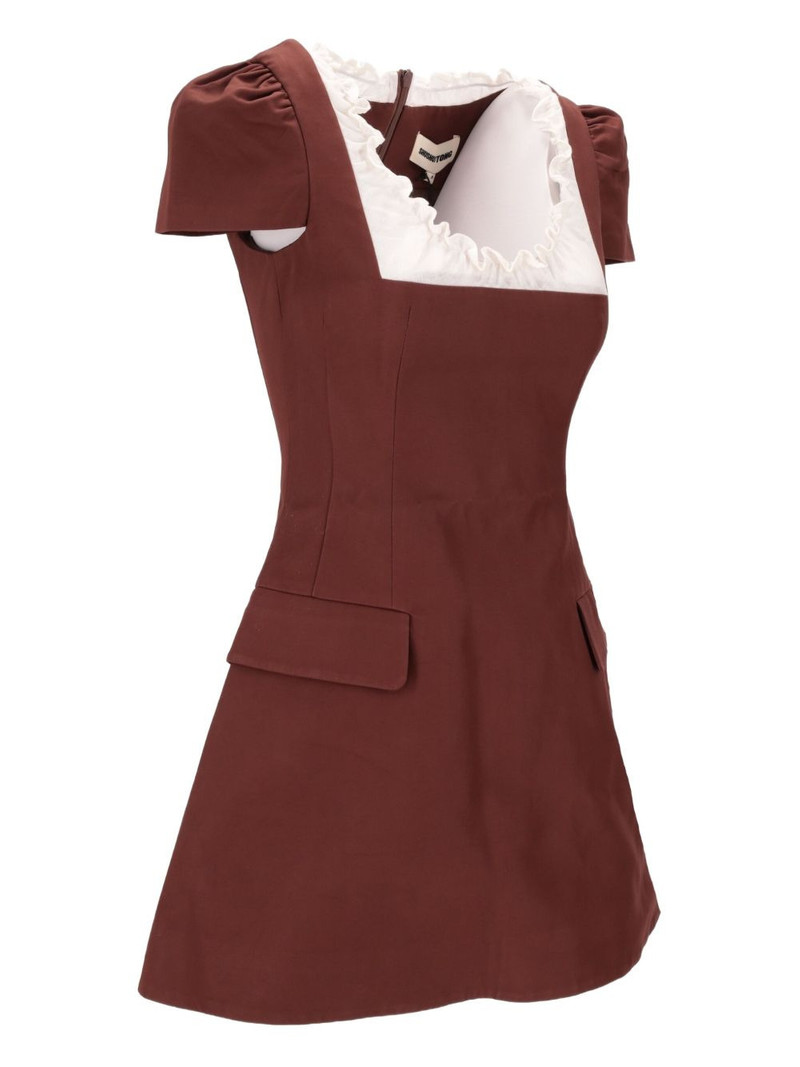 scalloped short sleeve dress 4