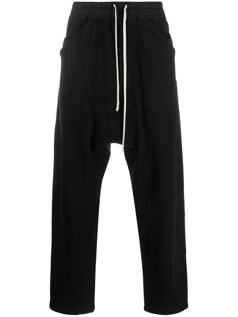 organic-cotton drawstring-waist trousers 1