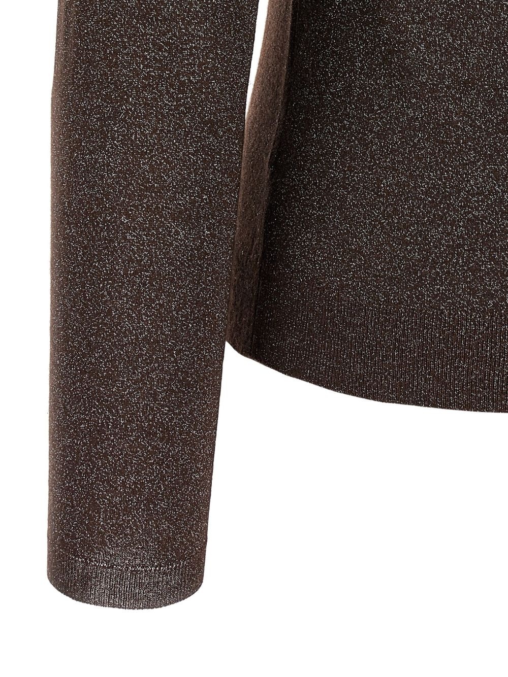roll-neck lurex-detail sweater - 4