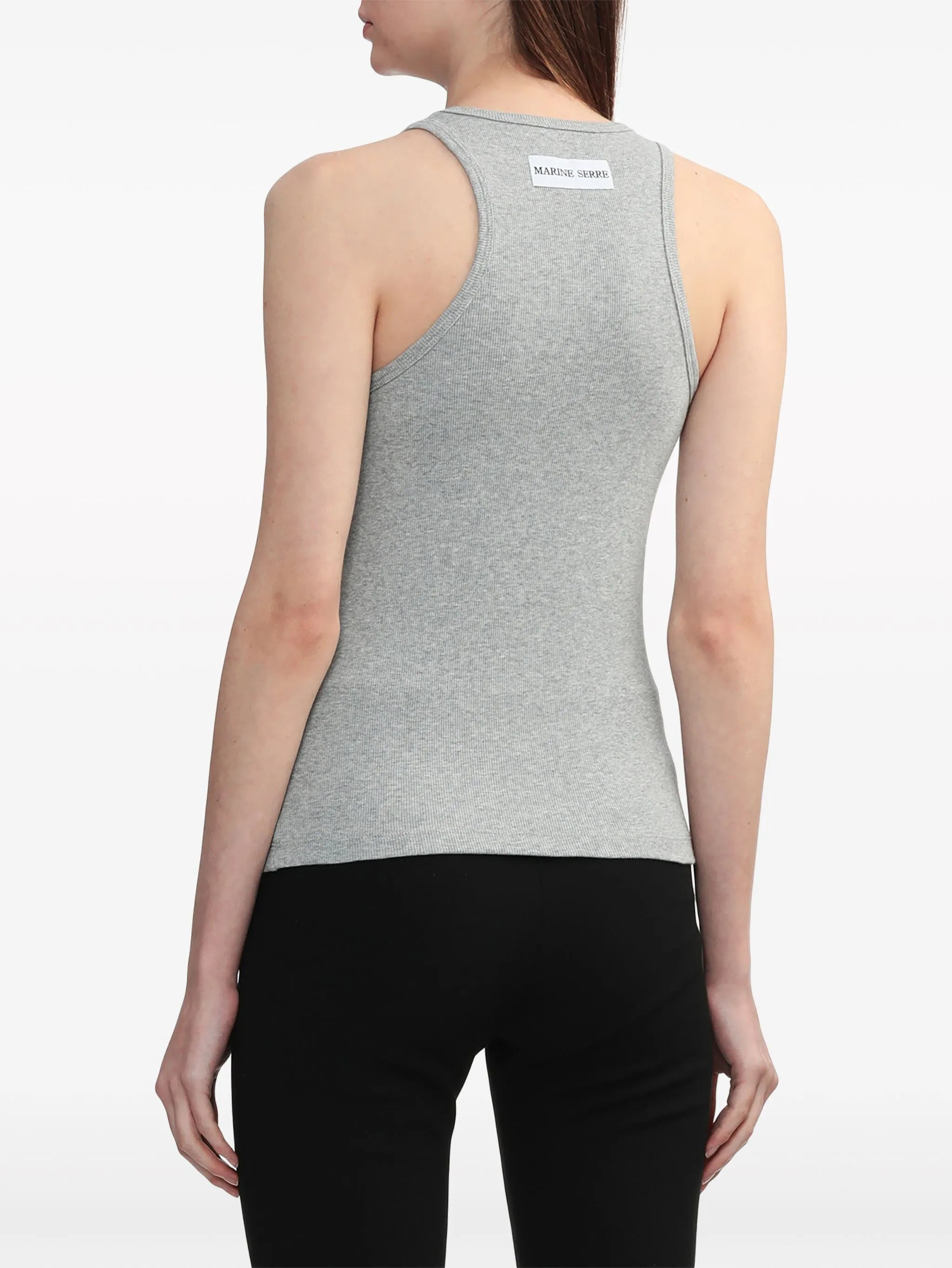 Marine Serre Crescent Moon-embroidered Tank Top - 4