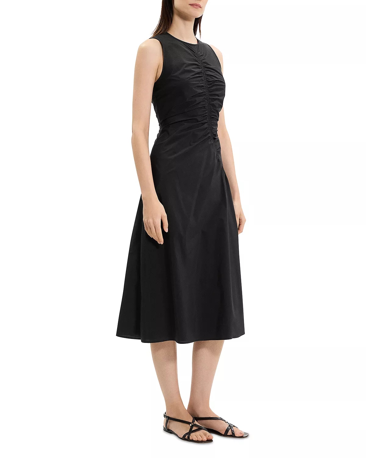 Ruched Sleeveless Dress - 6