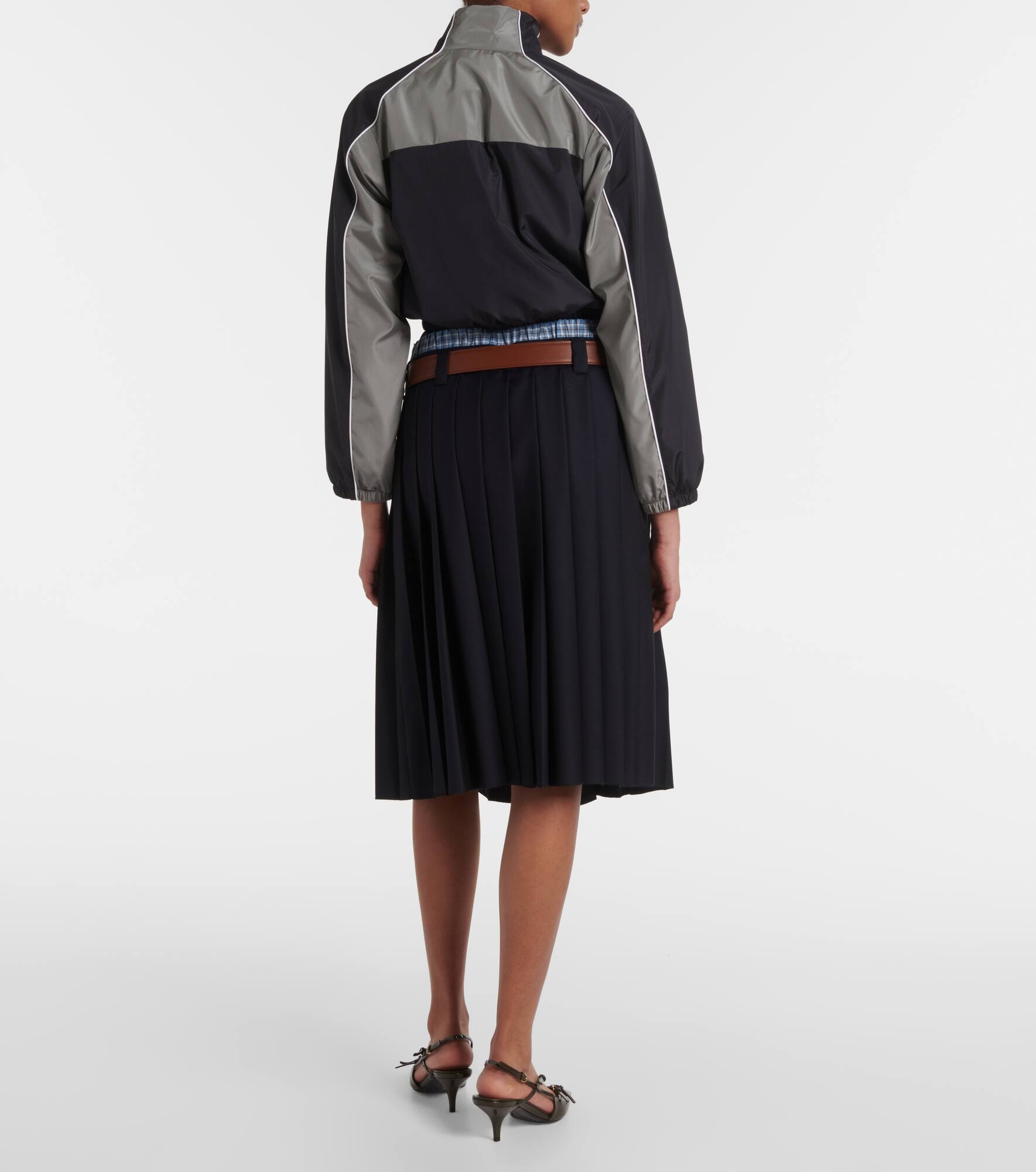 Technical cropped track jacket - 3