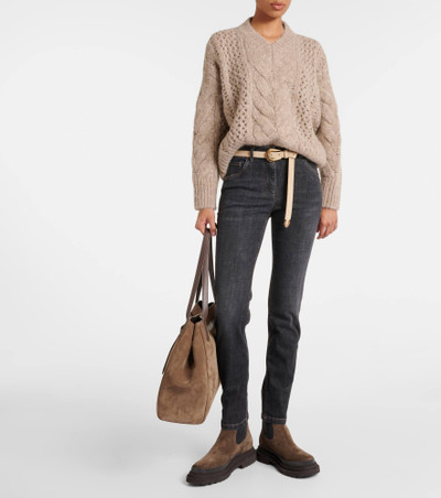 Brunello Cucinelli High-rise skinny jeans outlook