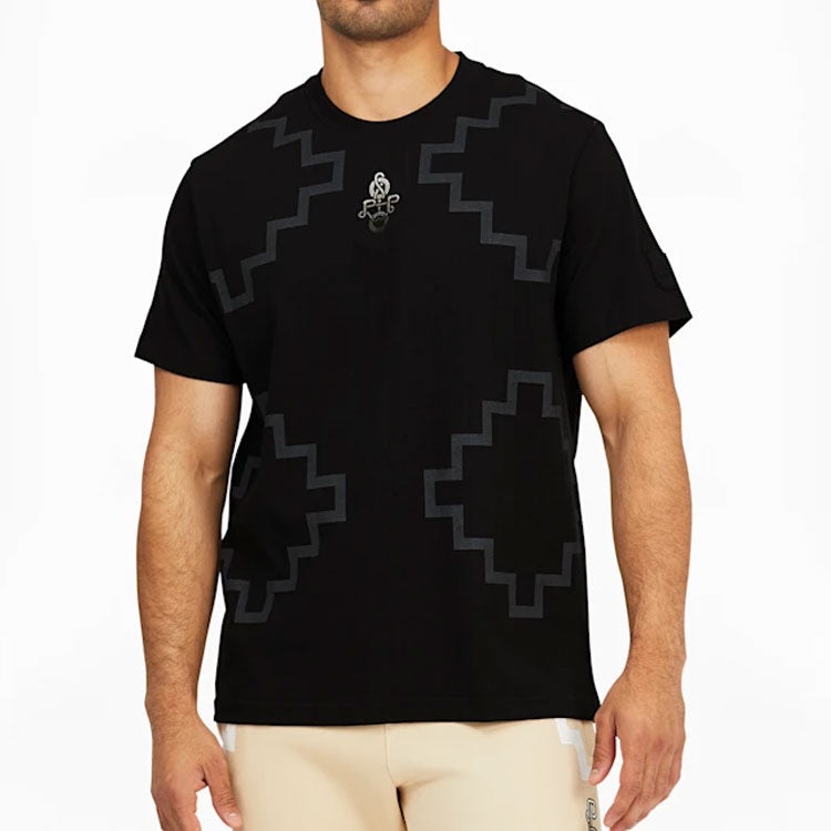 PUMA x PRONOUNCE Elevated Tee Crossover Geometry Pattern Athleisure Casual Sports Short Sleeve Black - 3