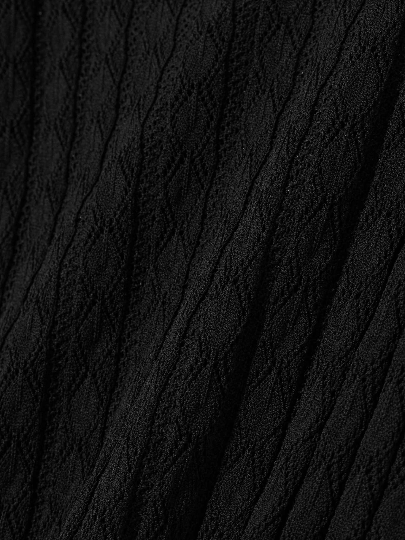 Aruba pointelle-knit midi dress Black - 4