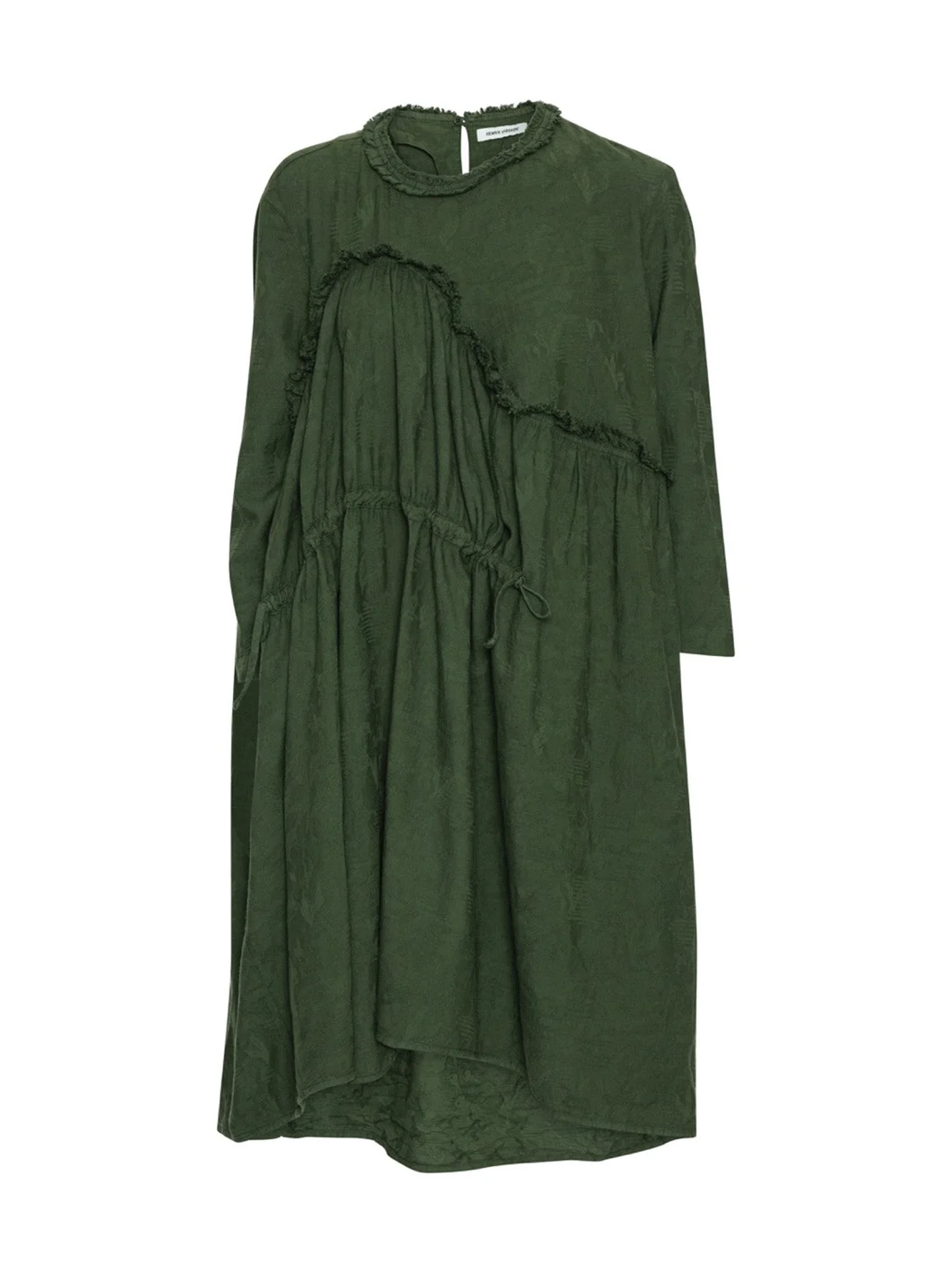 BON CHALANT DRESS LS - BOTTLE GREEN - 1