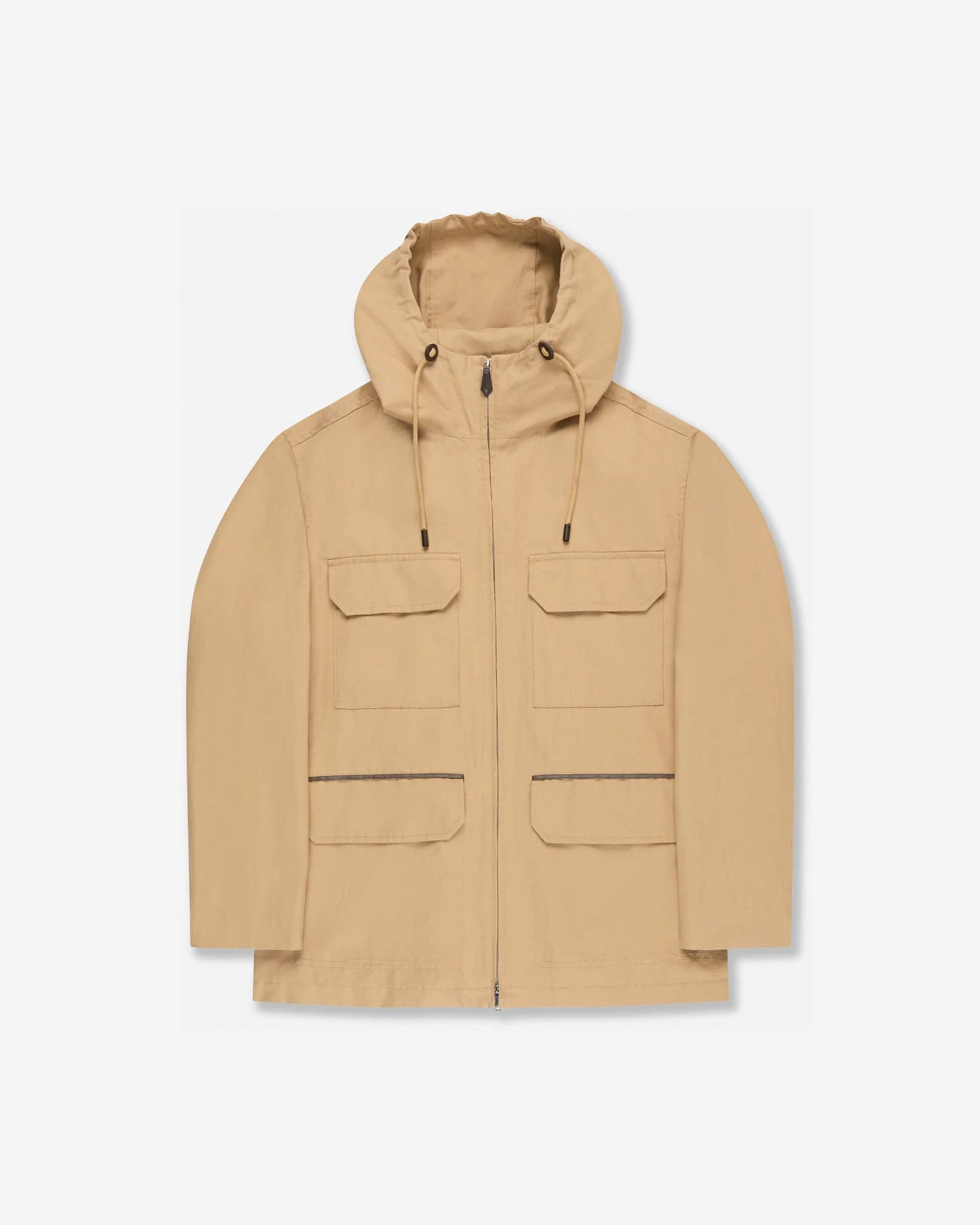 Cotton and linen canvas jacket - 1