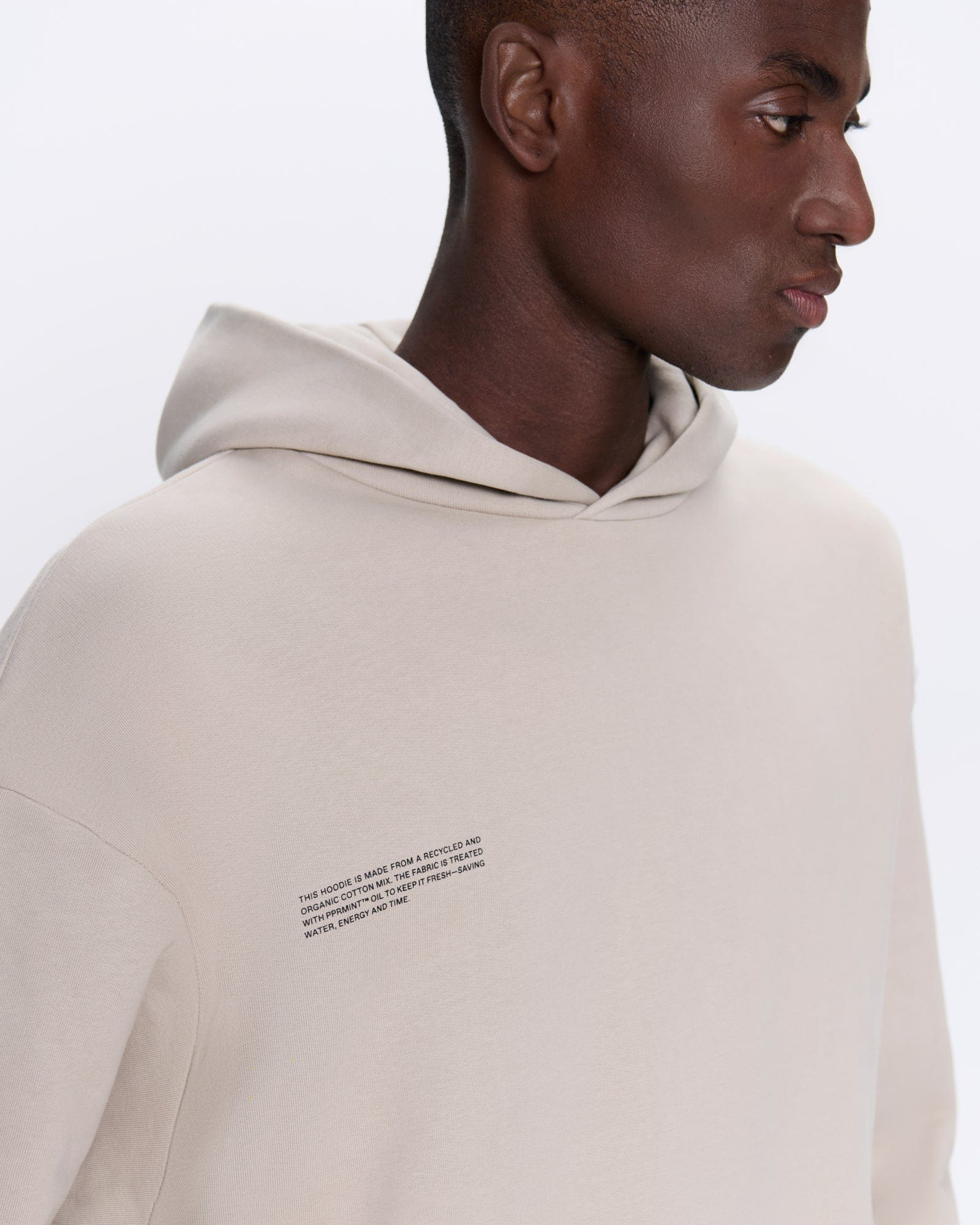 Mens 365 Heavyweight Hoodie - Stone - 4