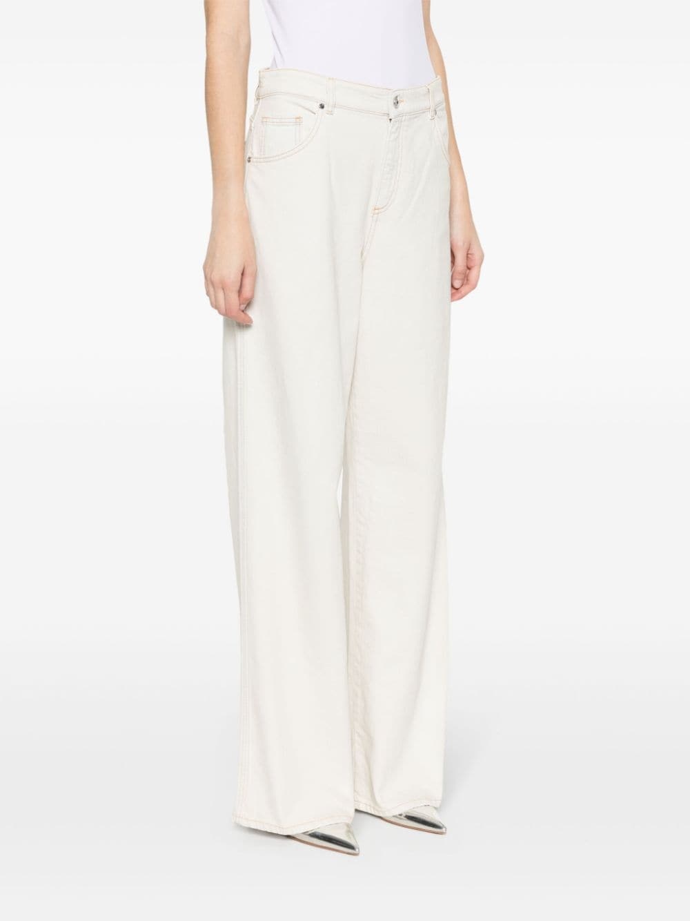 bleach-wash boyfriend jeans - 3