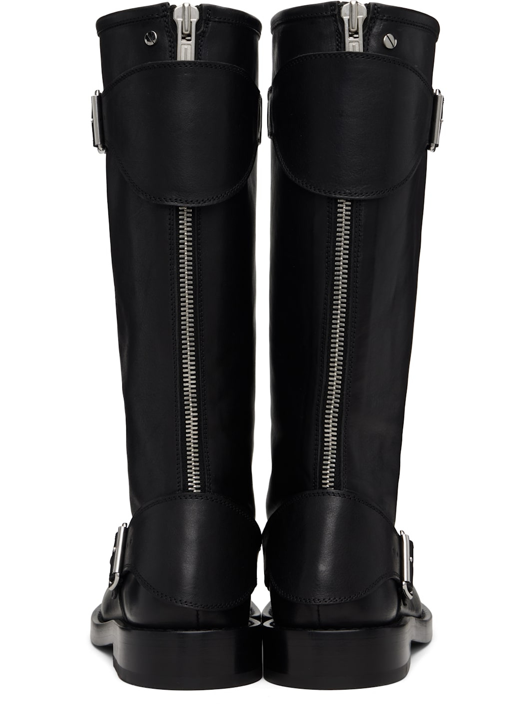 Black Balo High Biker Boots - 2