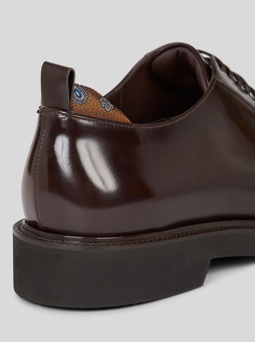 LEATHER LACE-UP SHOES - 4