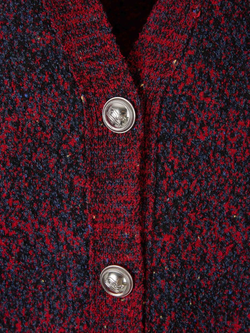 textured button wool cardigan 3