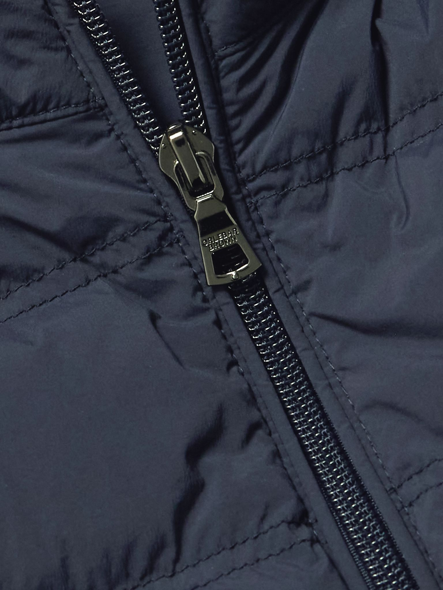 Hopper Slim-Fit Quilted Stretch-Shell Down Gilet Navy - 5