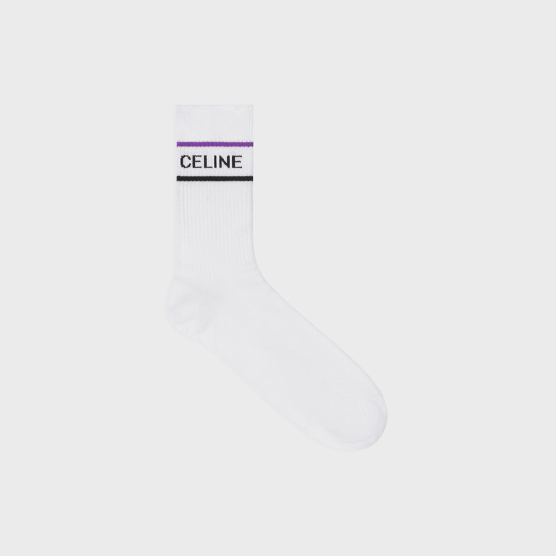 CELINE SOCKS IN STRIPED COTTON 1