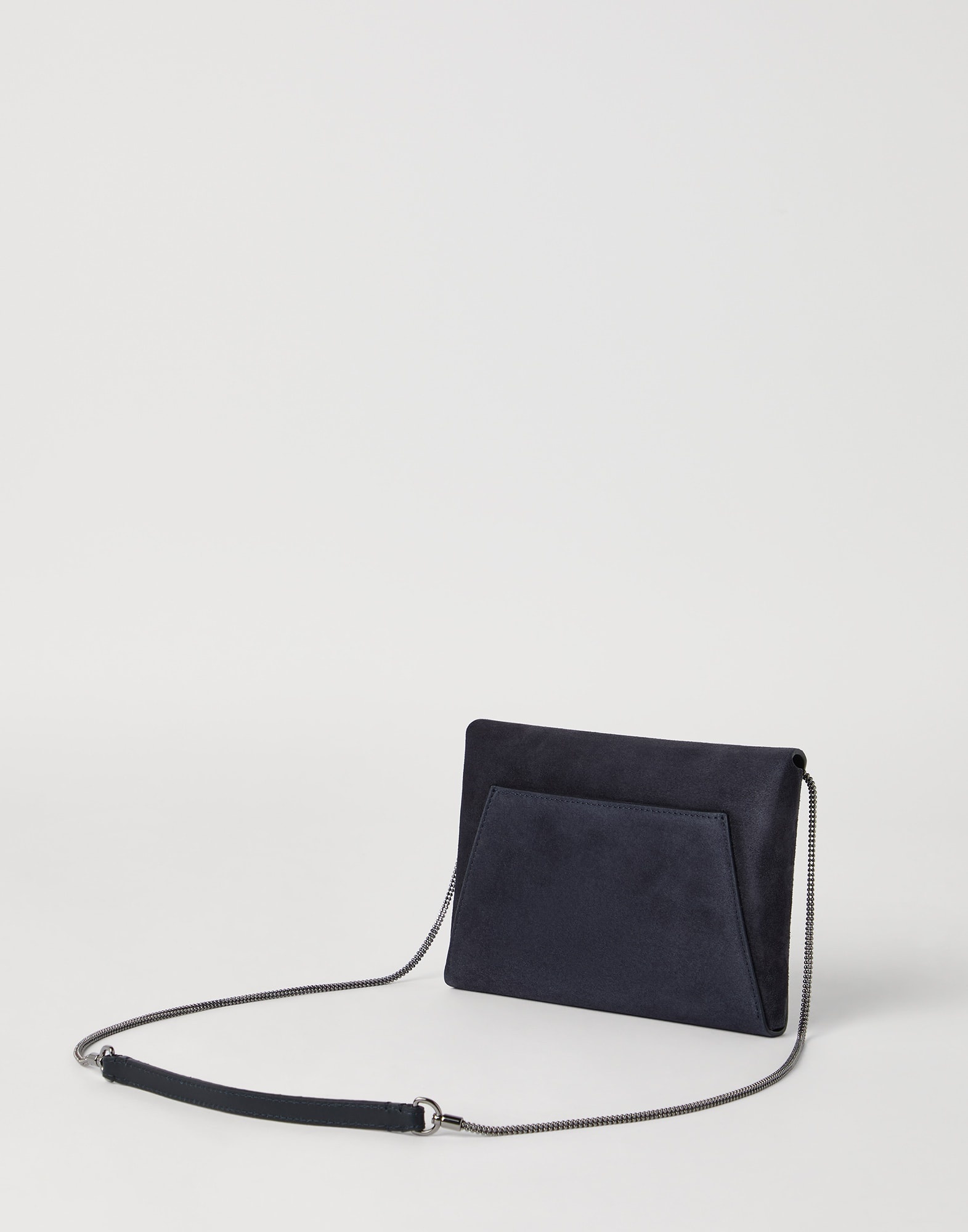 BC Duo pochette in suede with precious chain - 2