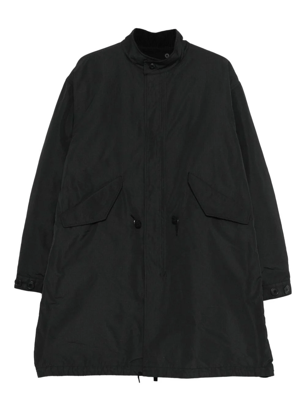 button pocket coat - 1